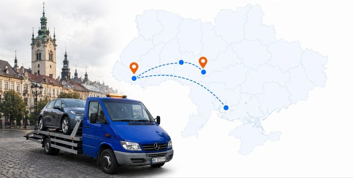 Карта маршрутів по Україні